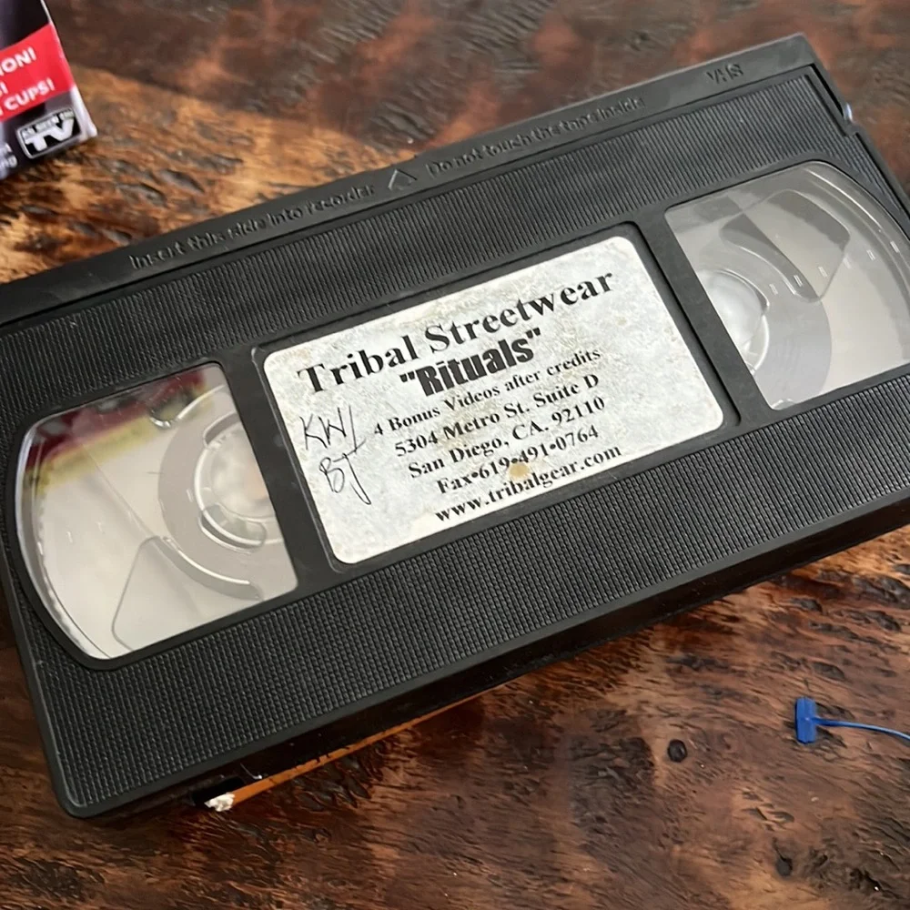 Vintage Tribal Streetwear “Rituals” on VHS Tape lowriders skater urban lifestyle